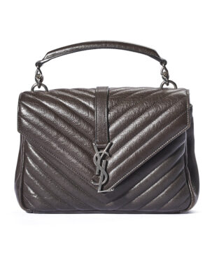 Saint Laurent College Medium Trapuntata Marrone