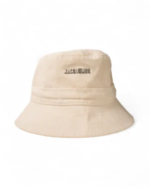 Jacquemus Cappello Pescatore Gadjo Cotone Bianco