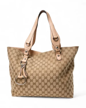 Gucci Shopper Horsebit Medium GG Supreme Rosa