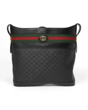 Gucci Tracolla Vintage Web GG Supreme Nero