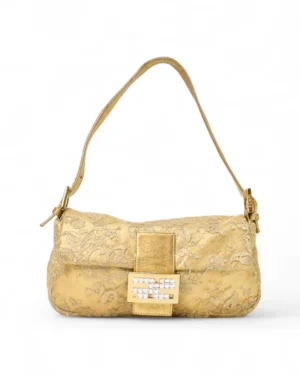 Fendi Baguette Merletto Oro