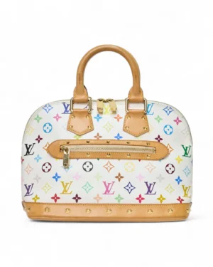 Louis Vuitton Alma MM Multicolor Bianca