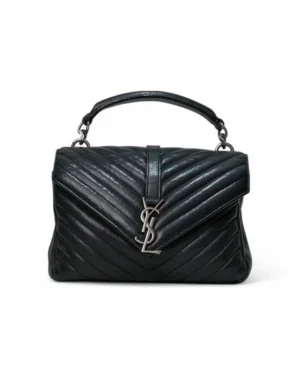 Saint Laurent College Medium Trapuntata Nera