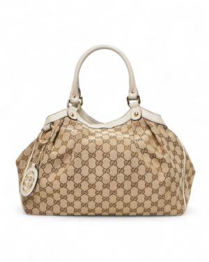 Gucci Sukey Small GG Supreme Bianca