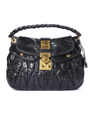 Miu Miu Coffer Large Groffata Nera