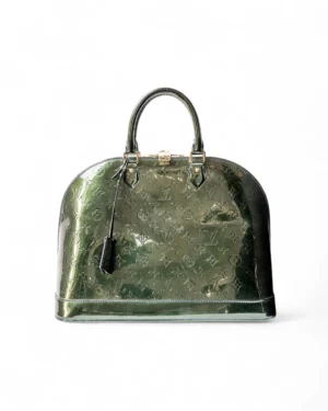 Louis Vuitton Alma GM Vernice Verde