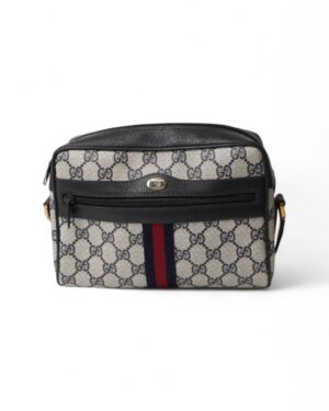 Gucci Camera Bag Zip Vintage GG Supreme Blu