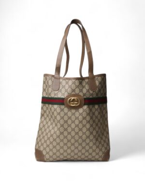 Gucci Shopper Vertical Large GG Supreme Marrone