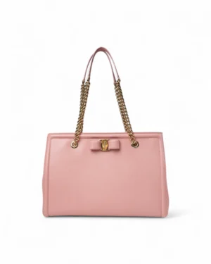 Salvatore Ferragamo Tote Medium Martellata Rosa