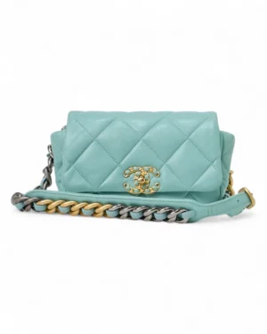 Chanel 19 Flap Marsupio Mini Tiffany