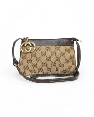 Gucci Pochette Mini GG Supreme Marrone