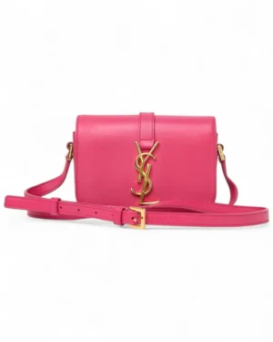 Saint Laurent Universite Bag Small Box Fucsia