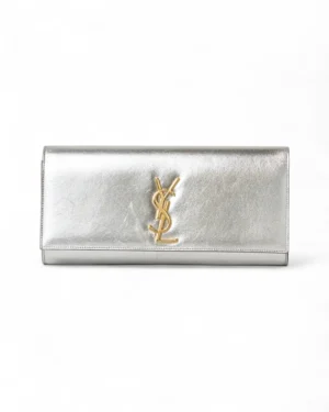 Saint Laurent Pochette Cassandre Medium Argento