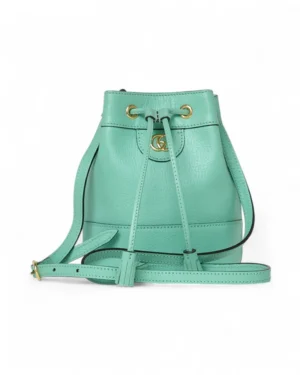Gucci Bucket Small Granulato Verde Menta