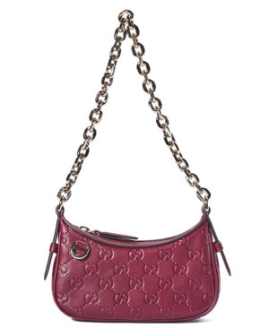 Gucci Pochette Mini GG Guccissima Bordeaux