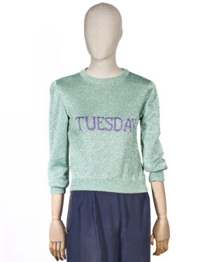 Alberta Ferretti Maglione Tuesday Lurex Tiffany