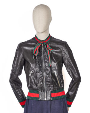 Gucci Giacca Web Ruoches Nero