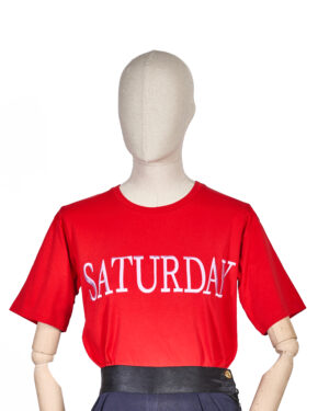 Alberta Ferretti T-Shirt Saturday Rossa