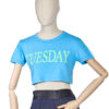 Alberta Ferretti Top Corto Tuesday Azzurra