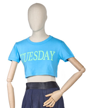 Alberta Ferretti Top Corto Tuesday Azzurra