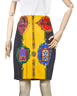 Istante X Versace Gonna Rainbow Barocco Nera
