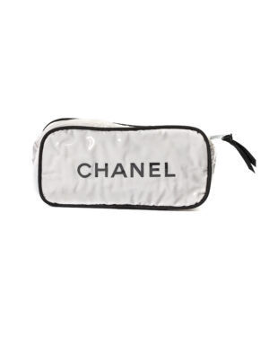 Chanel Pochette Beauty PVC Bianco
