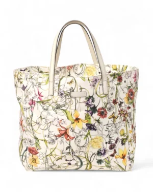 Gucci Shopper Medium Flora Bianca