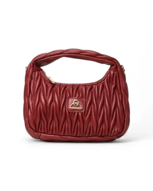 Mastrobag Hobo Medium Matelassè Wine Red