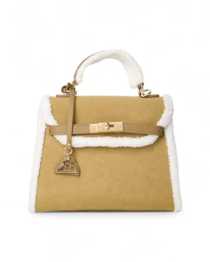 Mastrobag Kelly Small Pelliccia Taupe