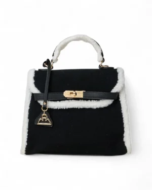 Mastrobag Kelly Small Pelliccia Black