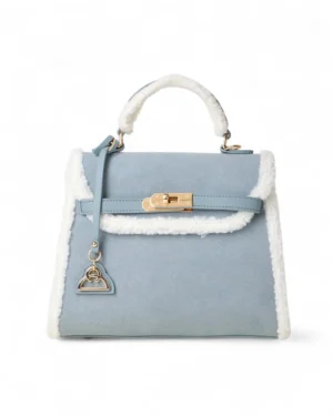 Mastrobag Kelly Small Pelliccia Blue