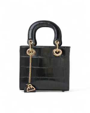 Mastrobag Tote Mini Pelle Cocco Black