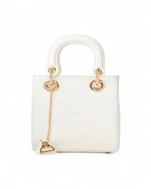 Mastrobag Tote Mini Pelle Cocco White