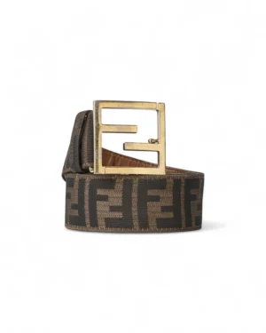 Fendi Cintura FF Logomania Marrone