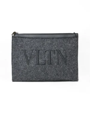 Valentino Clutch VLTN Feltro Grigia