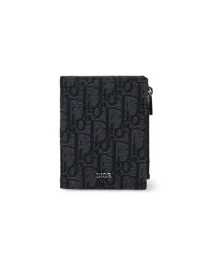 Dior Portacarte Bifold Vertical Oblique Nero