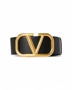 Valentino Cintura V Logo 70 Nera Rossa