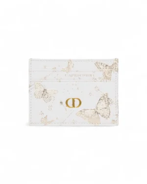 Dior Portacarte Caro Capricorne Oro Bianco