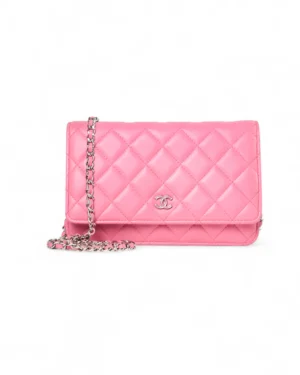 Chanel Wallet On Chain CC Glitter Rosa
