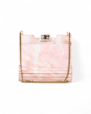 Fendi Pochette Small Marmorizzata Rosa