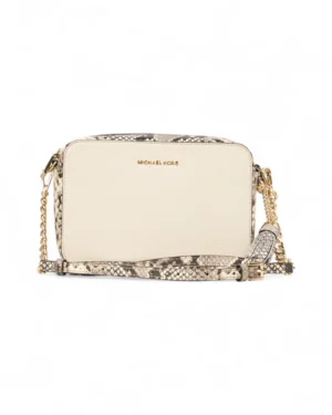 Michael Kors Camera Bag Small Pitone Bianca