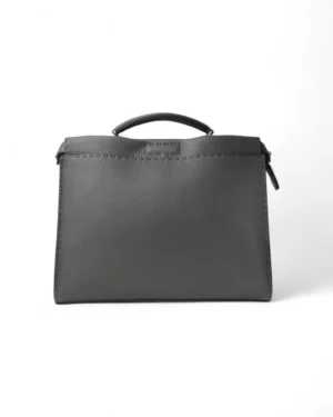 Fendi Peekaboo Selleria Medium Granulato Grigio
