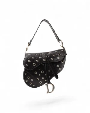 Dior Saddle Strap Medium Grommet Nero