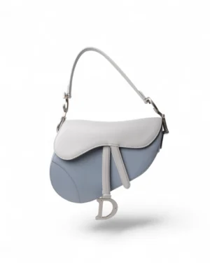 Dior Saddle Medium Bicolor Azzurra