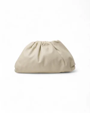 Bottega Veneta Pouch Large Liscia Latte