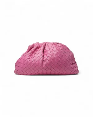 Bottega Pouch Large Intreccio Rosa