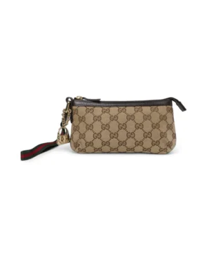 Gucci Pochette Charm Mini GG Supreme Marrone