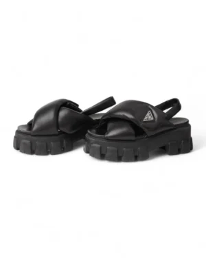 Prada Sandali Monolith Puff Nera