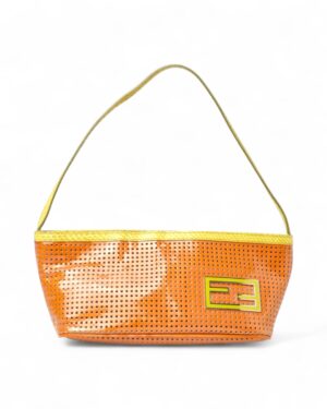 Fendi Pochette Traforata Pitone Bicolor
