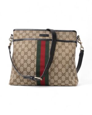 Gucci Tracolla Sherry Line Small GG Supreme Blu